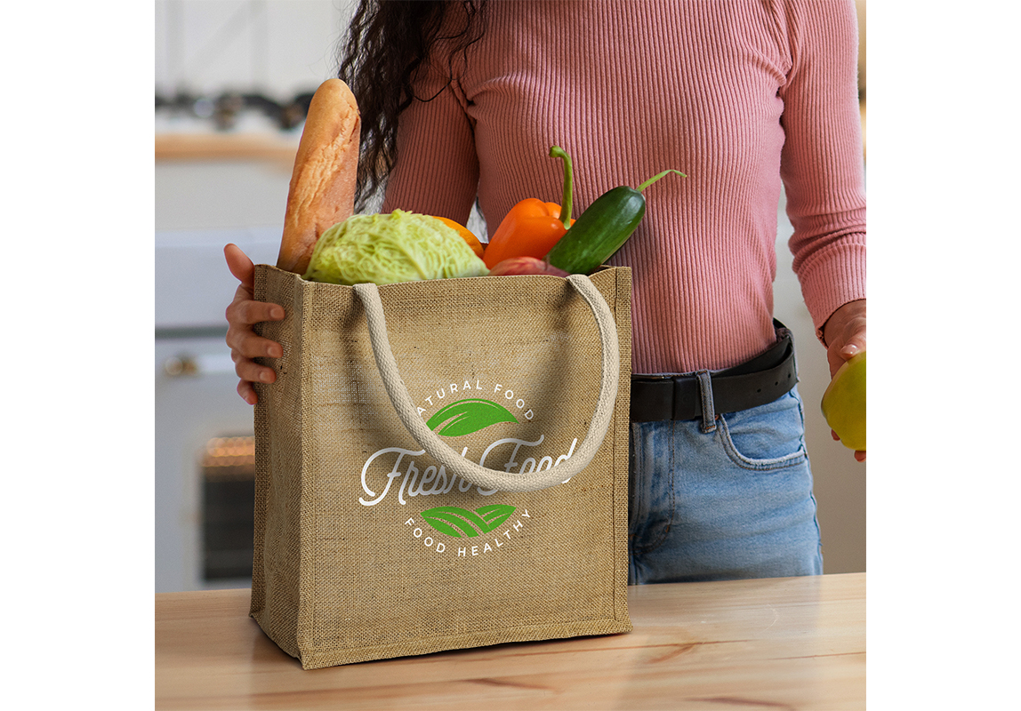 Monza Starch Jute Tote Bag Features